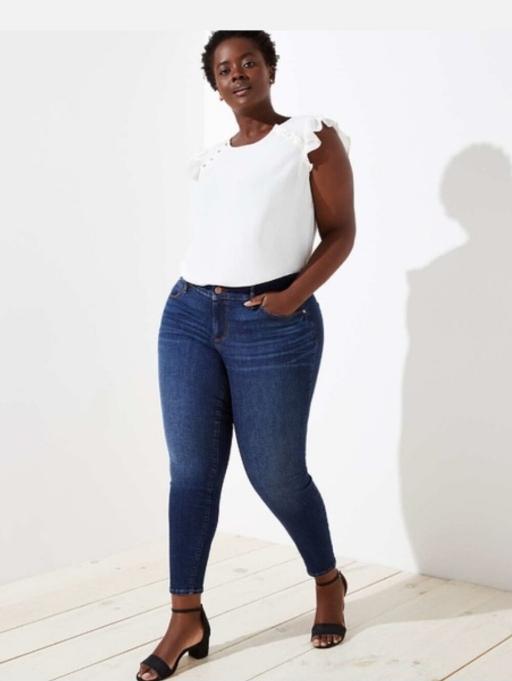 LOFT Plus | Modern Skinny Jeans - Dark Rinse